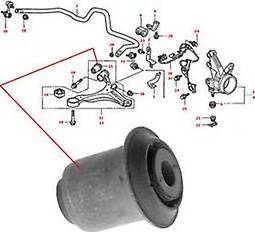 Honda 51392-S5A-701 - Bush of Control / Trailing Arm onlydrive.pro