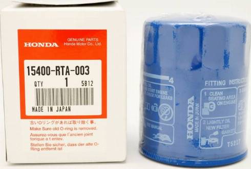 Honda 15400-RTA-003 - Oil Filter onlydrive.pro