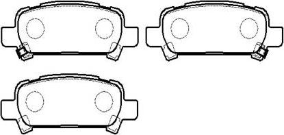 AISIN SN866 - Brake Pad Set, disc brake onlydrive.pro