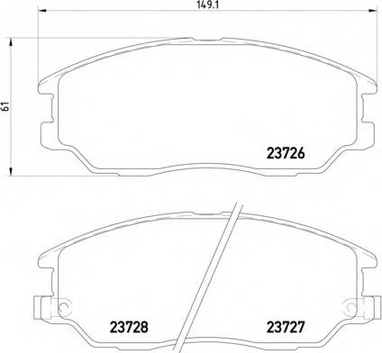 Hyundai 58101-H1A80 - Brake Pad Set, disc brake onlydrive.pro