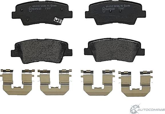 Hyundai 583023KA62 - Brake Pad Set, disc brake onlydrive.pro