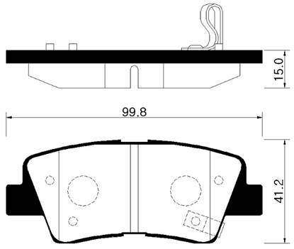 Hyundai 583023ZA70 - Stabdžių trinkelių rinkinys, diskinis stabdys onlydrive.pro