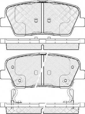 Hyundai 583022WA70 - Bremžu uzliku kompl., Disku bremzes onlydrive.pro