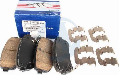 Hyundai 58302-D7A00 - Brake Pad Set, disc brake onlydrive.pro