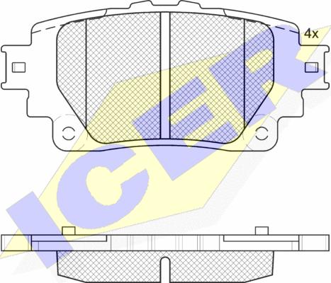 TOYOTA 04466-48170 - Brake Pad Set, disc brake onlydrive.pro