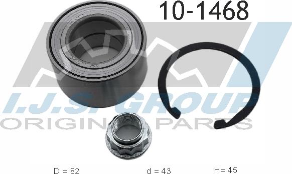 IJS GROUP 10-1468 - Bearing Kit, wheel hub onlydrive.pro