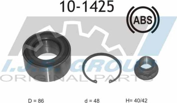 IJS GROUP 10-1425 - Bearing Kit, wheel hub onlydrive.pro