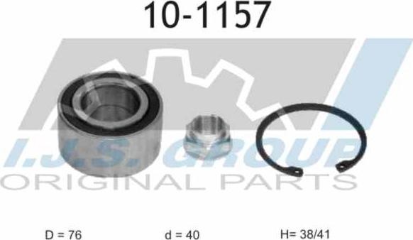 IJS GROUP 10-1157 - Bearing Kit, wheel hub onlydrive.pro