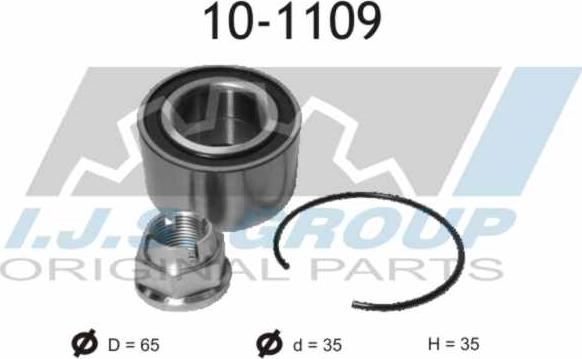 IJS GROUP 10-1109 - Комплект подшипника, ступицы колеса onlydrive.pro