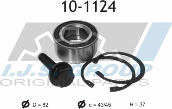 IJS GROUP 10-1124 - Bearing Kit, wheel hub onlydrive.pro