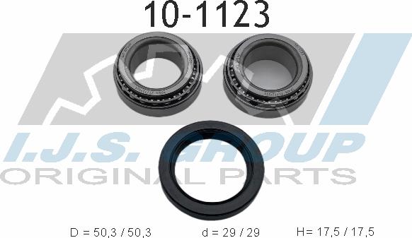 IJS GROUP 10-1123 - Bearing Kit, wheel hub onlydrive.pro