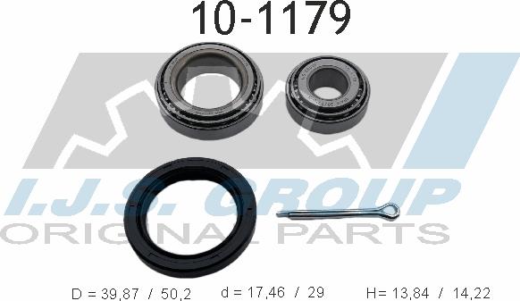 IJS GROUP 10-1179 - Bearing Kit, wheel hub onlydrive.pro