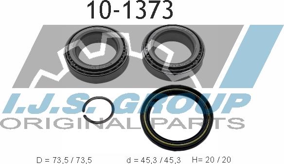 IJS GROUP 10-1373 - Bearing Kit, wheel hub onlydrive.pro