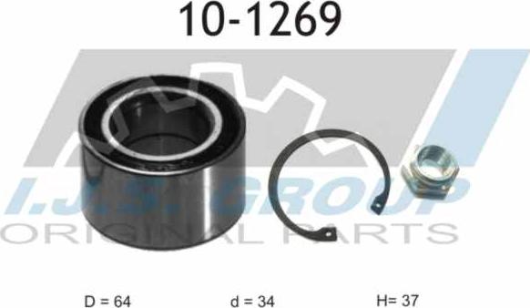 IJS GROUP 10-1269 - Bearing Kit, wheel hub onlydrive.pro