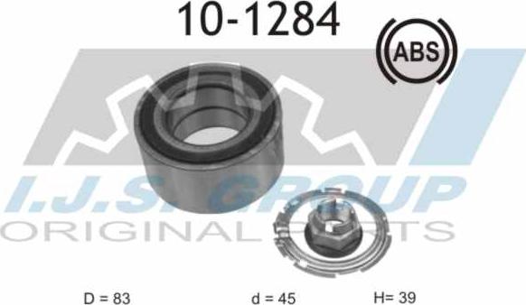 IJS GROUP 10-1284 - Комплект подшипника, ступицы колеса onlydrive.pro