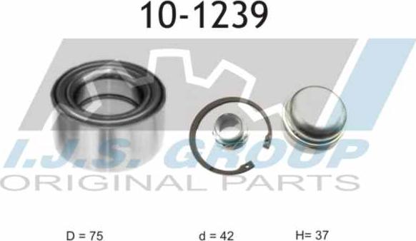 IJS GROUP 10-1239 - Bearing Kit, wheel hub onlydrive.pro