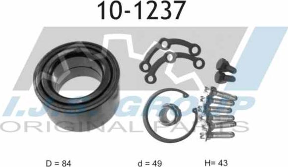 IJS GROUP 10-1237 - Bearing Kit, wheel hub onlydrive.pro