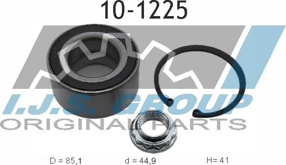 IJS GROUP 10-1225 - Bearing Kit, wheel hub onlydrive.pro