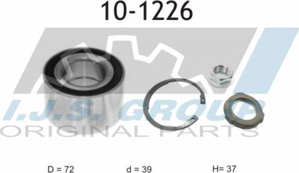 IJS GROUP 10-1226 - Bearing Kit, wheel hub onlydrive.pro