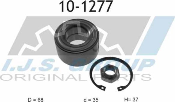 IJS GROUP 10-1277 - Riteņa rumbas gultņa komplekts onlydrive.pro