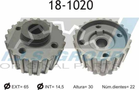 IJS GROUP 18-1020 - Gear, crankshaft onlydrive.pro