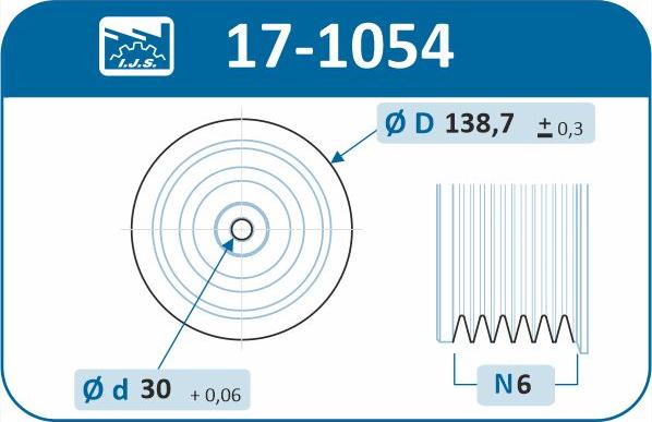 IJS GROUP 17-1054 - Skriemulys, alkūninis velenas onlydrive.pro