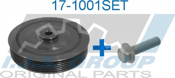 IJS GROUP 17-1001SET - Belt Pulley, crankshaft onlydrive.pro