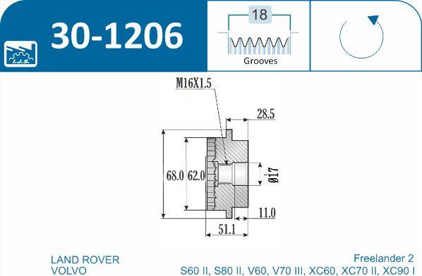 IJS GROUP 30-1206 - Rihmaratas,generaator onlydrive.pro