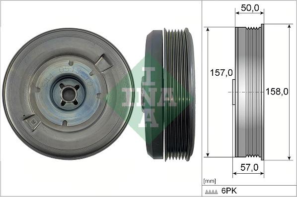 INA 544 0513 10 - Шкив коленчатого вала onlydrive.pro