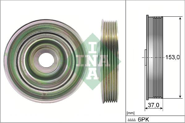 INA 544 0097 10 - Belt Pulley, crankshaft onlydrive.pro