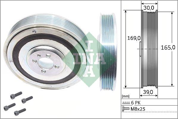 INA 544 0080 20 - Hihnapyörä, kampiakseli onlydrive.pro