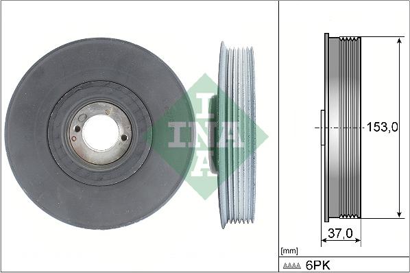 INA 544 0039 10 - Belt Pulley, crankshaft onlydrive.pro