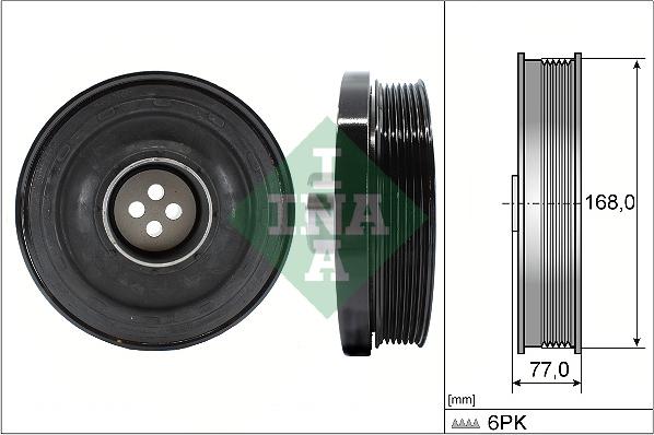 INA 544 0130 10 - Belt Pulley, crankshaft onlydrive.pro