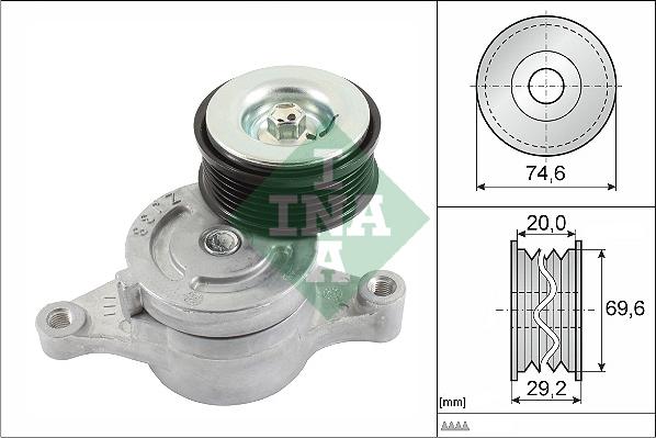 INA 534 0457 10 - Belt Tensioner, v-ribbed belt onlydrive.pro