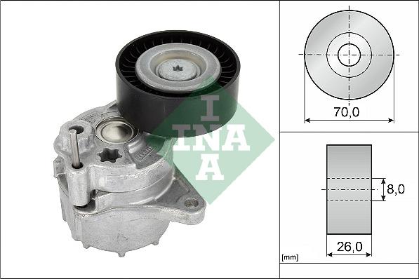 INA 534 0481 10 - Hihnankiristin, moniurahihna onlydrive.pro