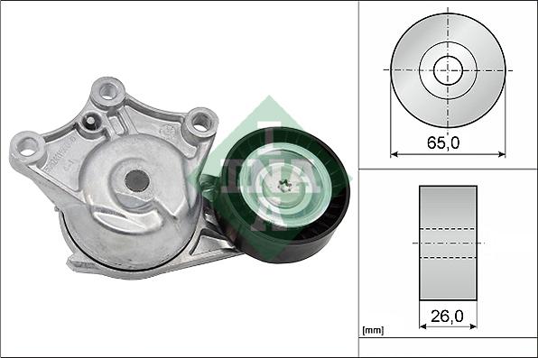 INA 534 0428 10 - Belt Tensioner, v-ribbed belt onlydrive.pro