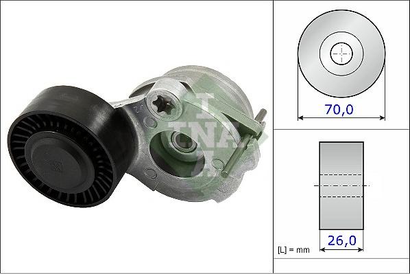 INA 534 0470 10 - Belt Tensioner, v-ribbed belt onlydrive.pro