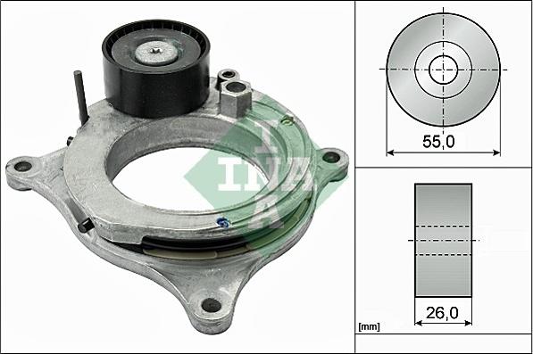 INA 534 0598 10 - Belt Tensioner, v-ribbed belt onlydrive.pro