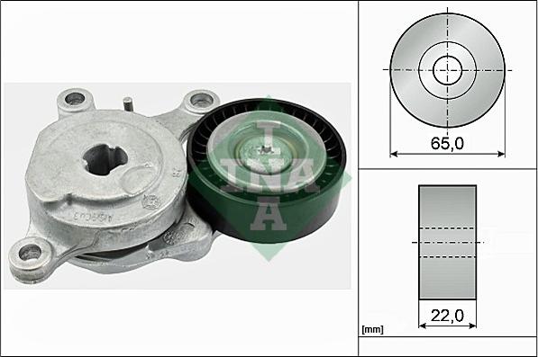 INA 534 0575 10 - Belt Tensioner, v-ribbed belt onlydrive.pro