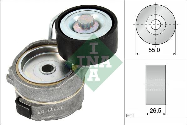 INA 534 0653 10 - Belt Tensioner, v-ribbed belt onlydrive.pro