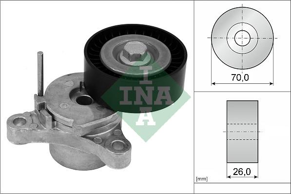 INA 534 0666 10 - Belt Tensioner, v-ribbed belt onlydrive.pro