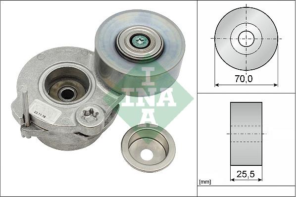 INA 534 0672 10 - Belt Tensioner, v-ribbed belt onlydrive.pro