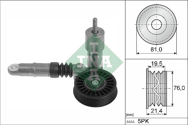 INA 534 0014 10 - Belt Tensioner, v-ribbed belt onlydrive.pro