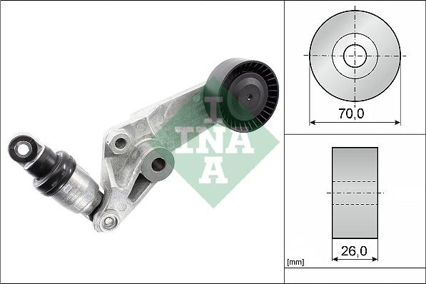 INA 534 0016 10 - Натяжитель, поликлиновый ремень onlydrive.pro