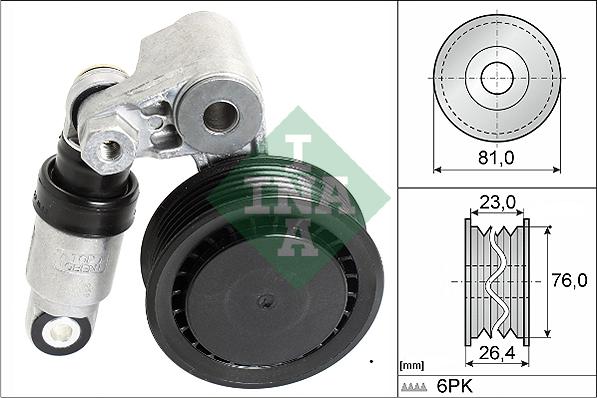 INA 534 0011 10 - Belt Tensioner, v-ribbed belt onlydrive.pro