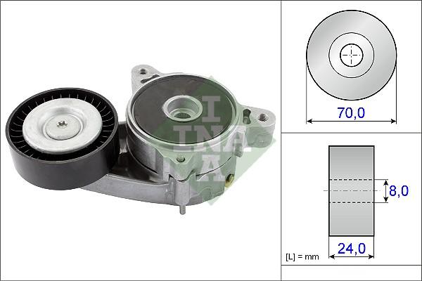 INA 534 0361 10 - Belt Tensioner, v-ribbed belt onlydrive.pro