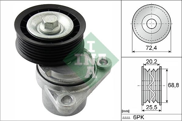 INA 534 0326 10 - Belt Tensioner, v-ribbed belt onlydrive.pro