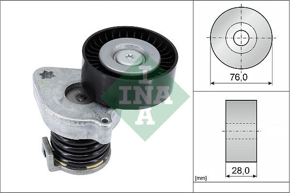 INA 534 0370 10 - Belt Tensioner, v-ribbed belt onlydrive.pro