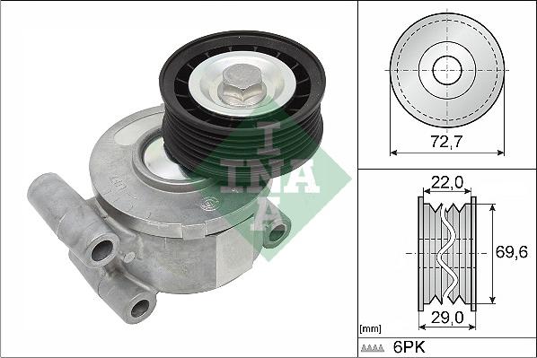 INA 534 0249 10 - Belt Tensioner, v-ribbed belt onlydrive.pro