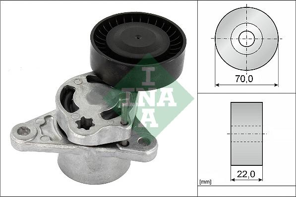 INA 534 0709 10 - Натяжитель, поликлиновый ремень onlydrive.pro